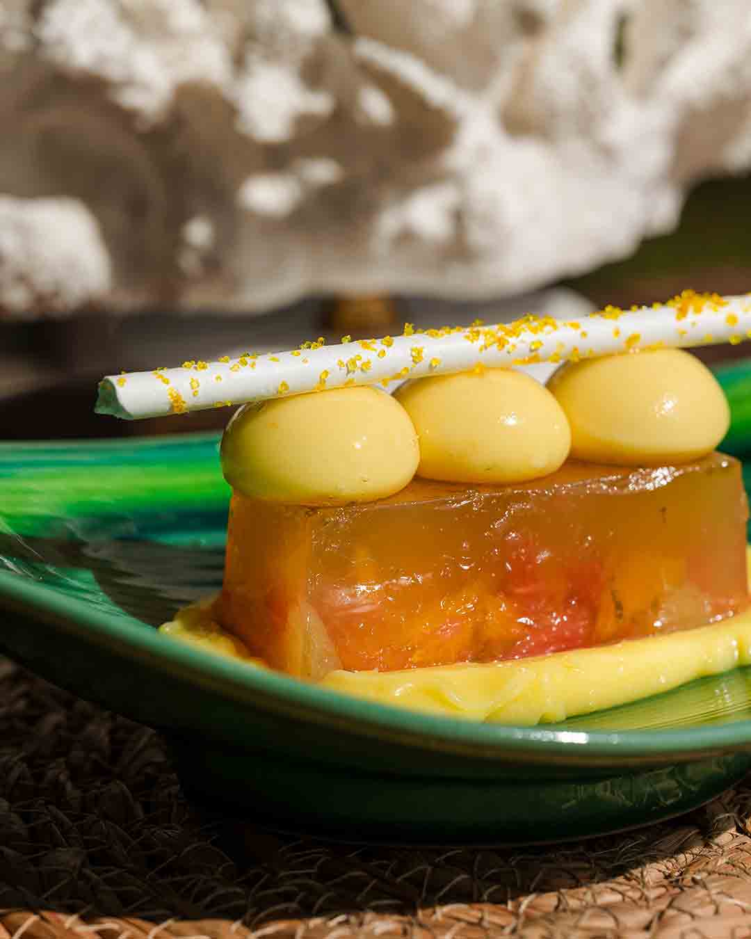 Dessert served at Fish& restaurant on Eden Island, Seychelles